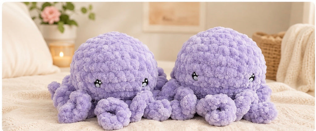 Snuggly Lavender Octopus Plush 🐙💜